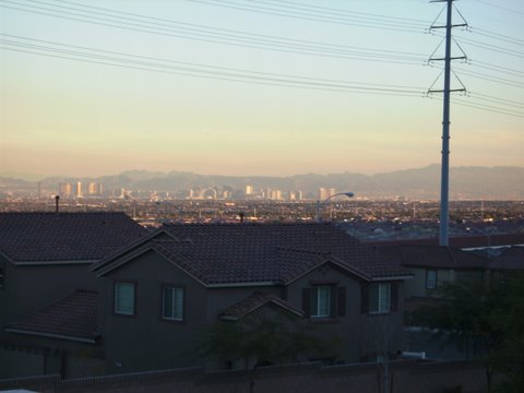 las vegas strip view. Panoramic Las Vegas Strip
